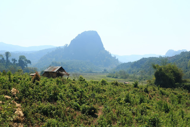 Dans la campagne au nord du Laos à Nong Khiaw et Muang Ngoy