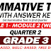 GRADE 3 SUMMATIVE TEST with Answer Key (Modules 1-2) 2ND QUARTER