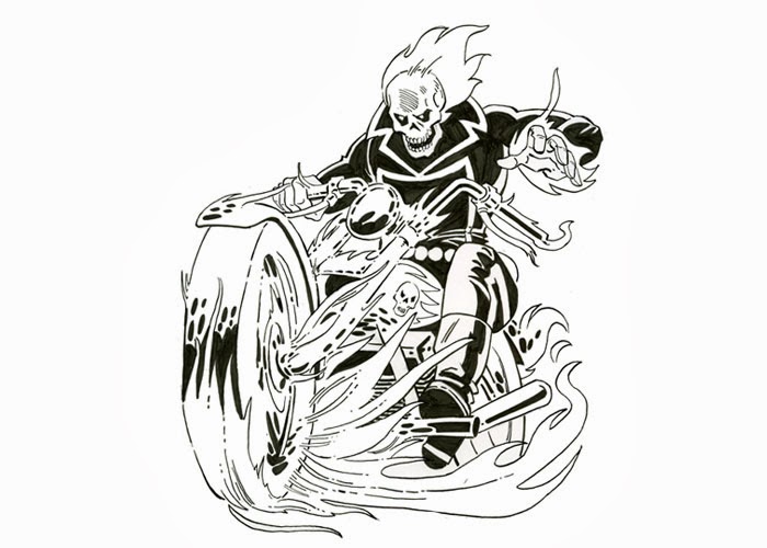 Ghost rider coloring pages | Free Coloring Pages and Coloring Books for