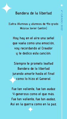 letra canción a la bandera