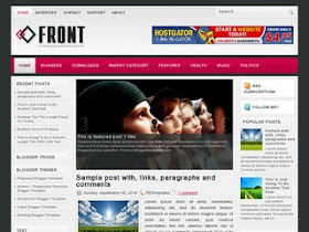 Front blogger template