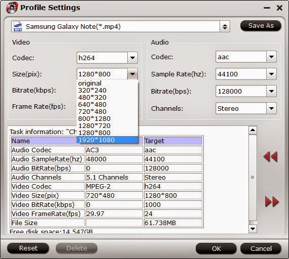 Galaxy Note 4 Video Settings