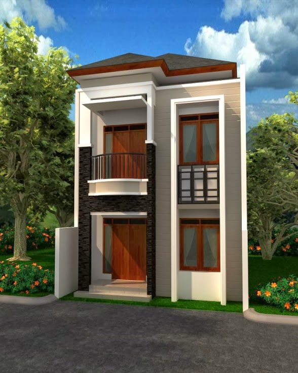 Desain Rumah  Minimalis  Sederhana Ukuran  5x12 Jual Bata 