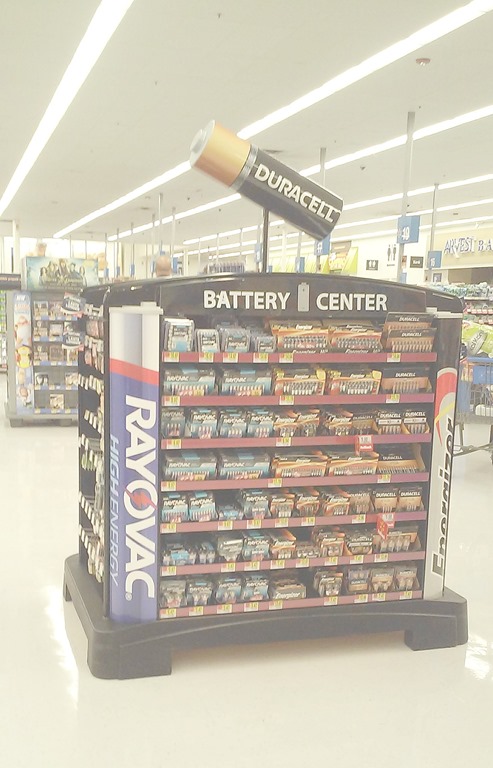 rayovac battery center at Walmart
