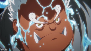 ワンピース アニメ エッグヘッド編 1095話 セラフィム ジンベエ S-シャーク スイスイの実 ONE PIECE Episode 1095 S-Shark Seraphim