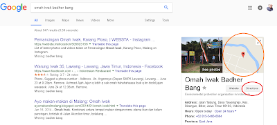 Google Bisnis sudah terindeks di Google Search