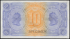 Swedish banknotes 10 Kronor 1887 Norrkopings Enskilda Bank