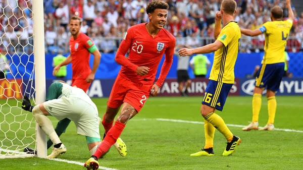 Inglaterra eliminó a Suecia 0-2 y está en las semifinales después de 28 años