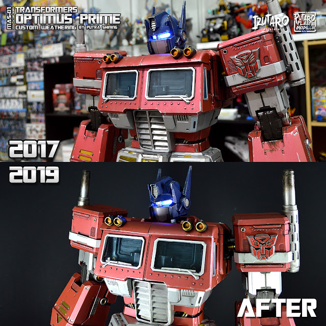 The Making Of Transformers Optimus Prime | MAS-01 Mega Action Series 18" | Customize Weathering by Putra Shining