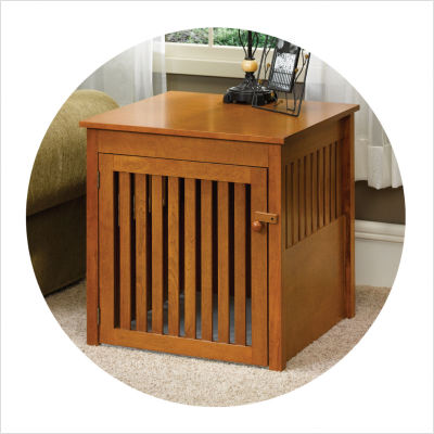 build a dog crate end table