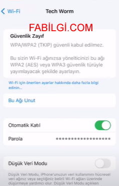 iPhone Kayıtlı WiFi Şifresini Öğrenme Yöntemi Uygulamasız 2023