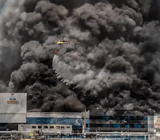 Curso de extinción de incendio industrial