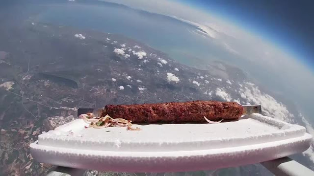 Turkish man fails in his attempt to send kebab to space as it fell back to earth