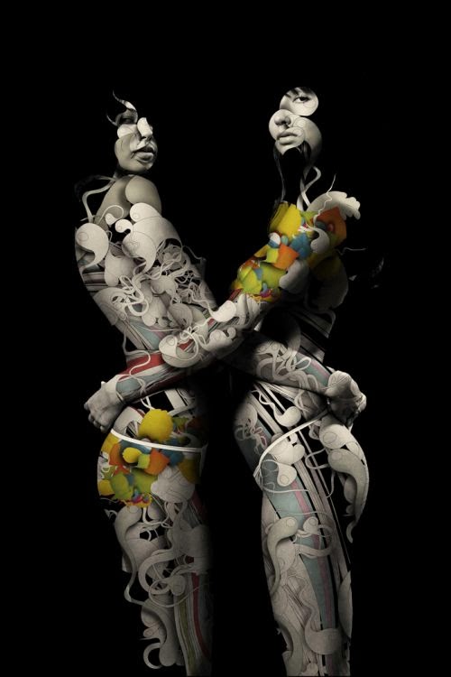 Alberto Seveso fotografia photoshop fashion sensual mulheres modelos textura corpo pintura tatuagem