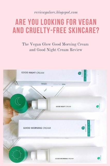 The Vegan Glow Good Morning Cream + Good Night Cream Review For Pinterest