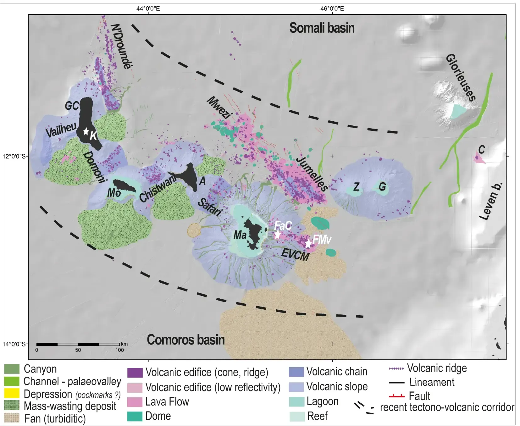 Comores : De nouvelles études révèlent un immense corridor volcanique jusque-là inconnu