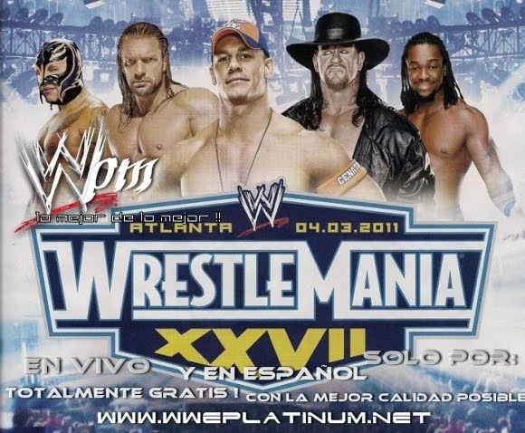 wwe wrestlemania 27. Wwe Wrestlemania 27 en vivo