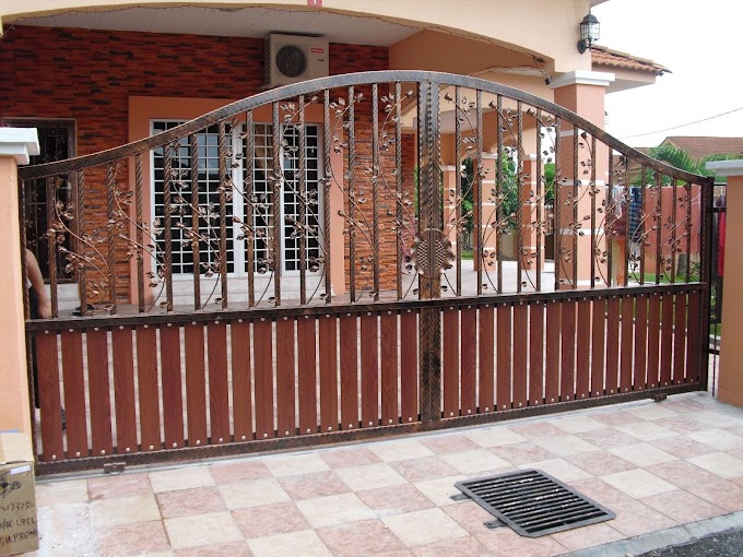 Steel Gate Color Ideas - 48 Steel Gate Design Idea is Perfect for Your Home | Rejas ... - It is also a great idea to paint the steel gate valve with paint that protects metal against rust.