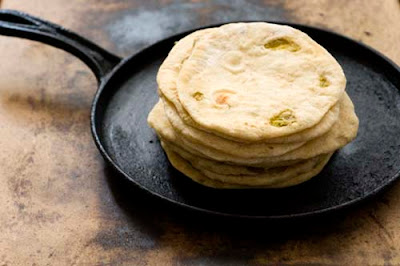 Hatch chile flour toritllas