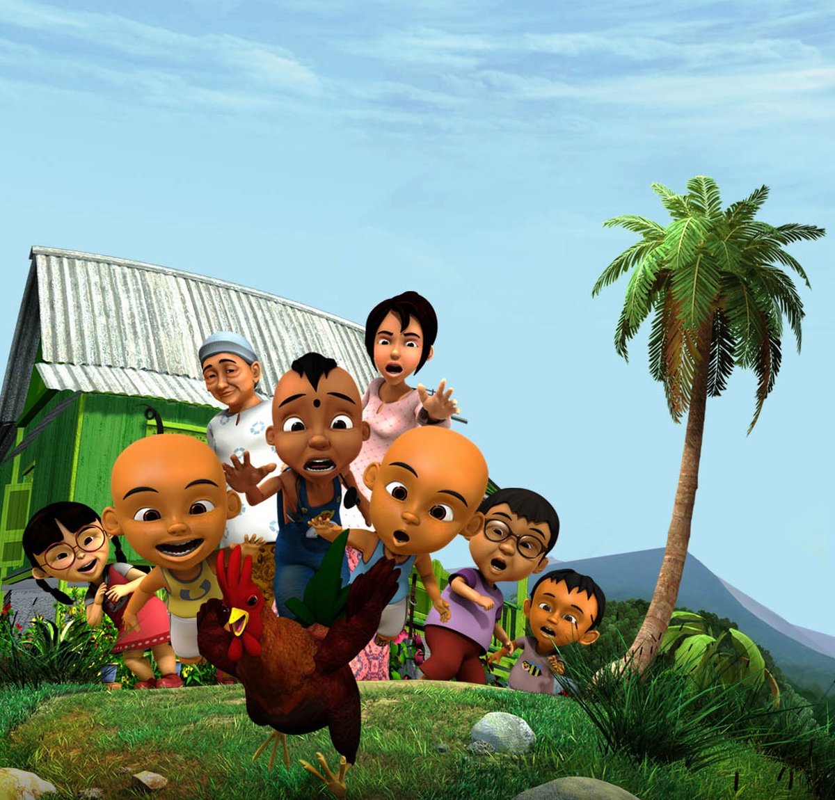  Gambar  Lucu  Bergerak Upin  Ipin  Terlengkap Display 