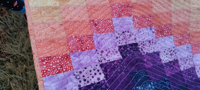 Ebb and Flow quilt made with Citified batik fabrics