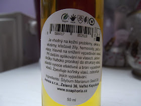 Soaphoria Ostropestrecový olej zloženie,