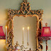 Wonderful garnished small mirror  