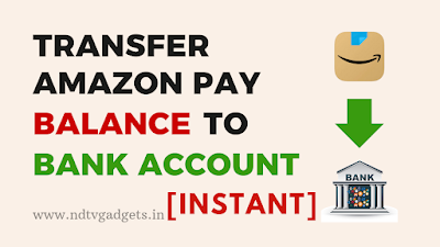 Transfer Amazon Pay Balance to Bank Account