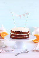 Tarta de zanahoria y naranja con crema mascapone