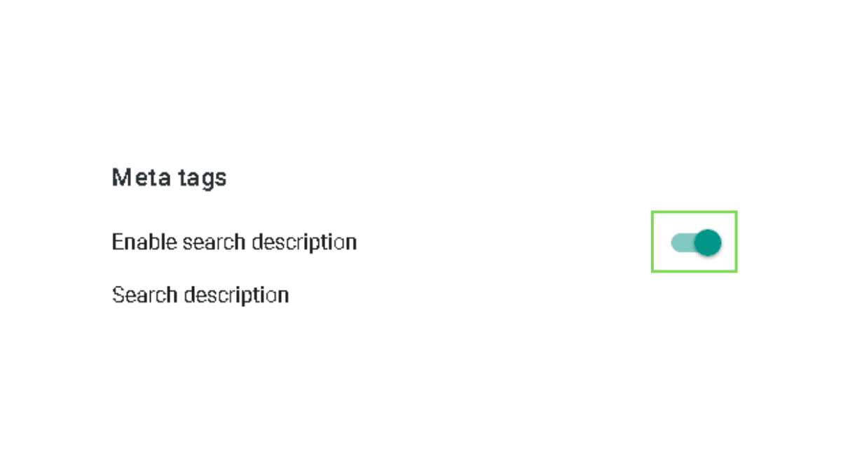 Blogger meta description setting