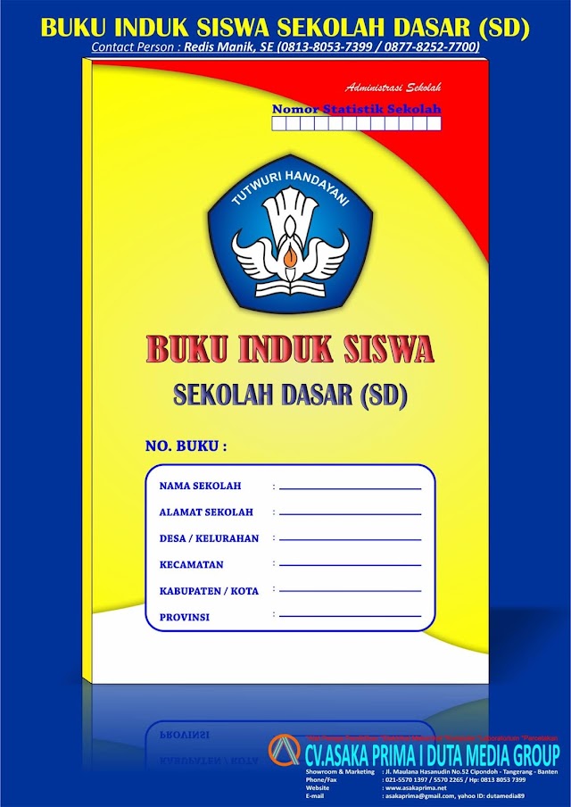 GROSIR BUKU ADMINISTRASI SEKOLAH PAUD TK SD SMP SMA SMK KURTILAS TERBARU 2020 - TOKO BUKU INDUK SISWA