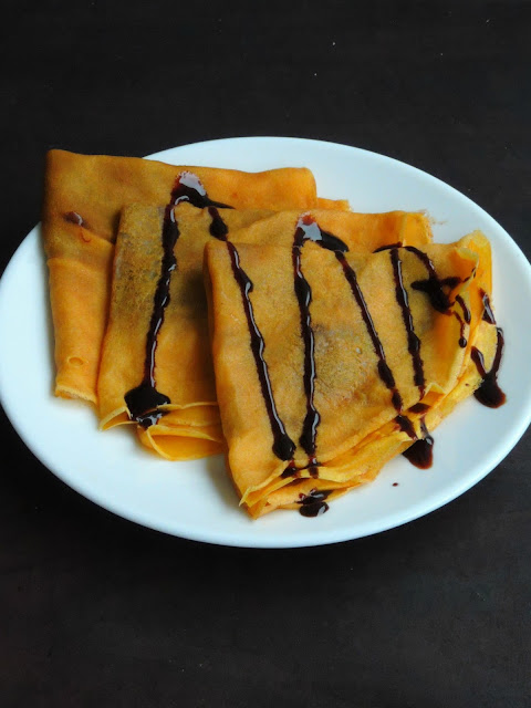 Pumpkin Nutella Crepes