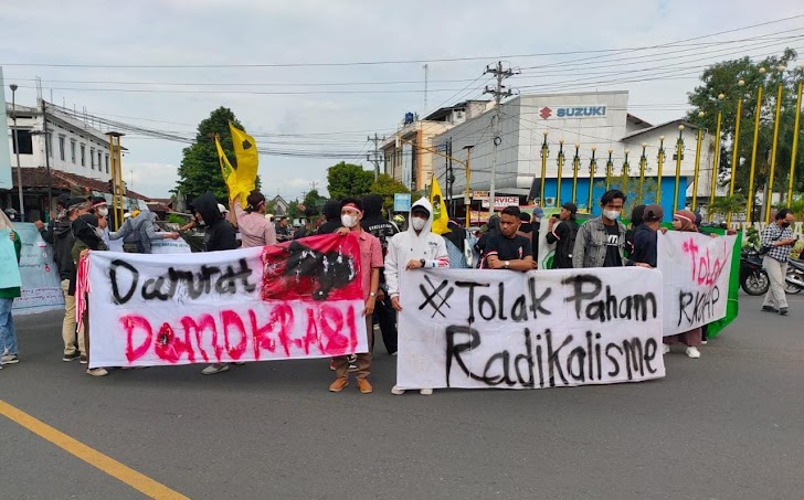 Elemen Mahasiswa Gelar Aksi Damai Bertepatan Momentum Ulang Tahun Kabupaten Bantul