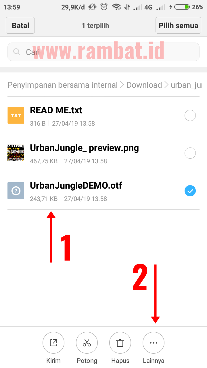 Download Font Free Fire Dan Cara Memasangnya Di PixelLab Rambatid