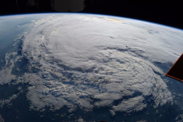 Tropical Storm Harvey seen from the International Space Station