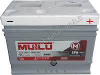 mutlu tam kapalı silver akü 12 volt 100 amper