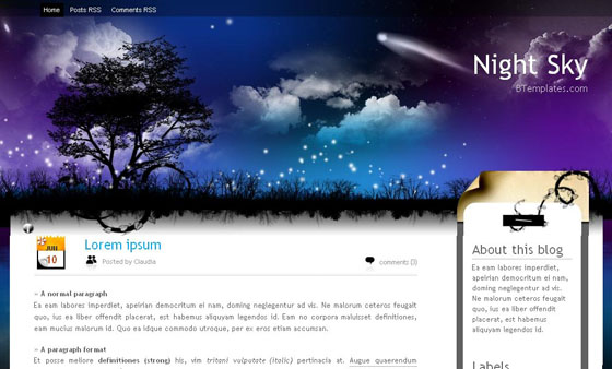 Free blogspot template