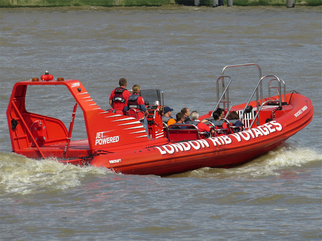 London RIB Voyages, Victoria Embankment in background, London