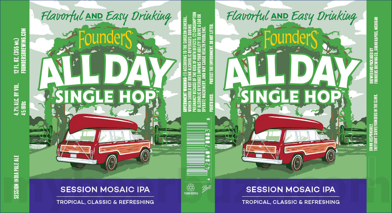 Founders Launching NEW All Day Single Hop With Mosaic Hops