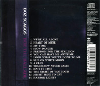 CD Case (Back Cover): Boz The Ballade / Boz Scaggs