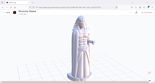 Screen grab of a 3D rendering of the Khonshu toy