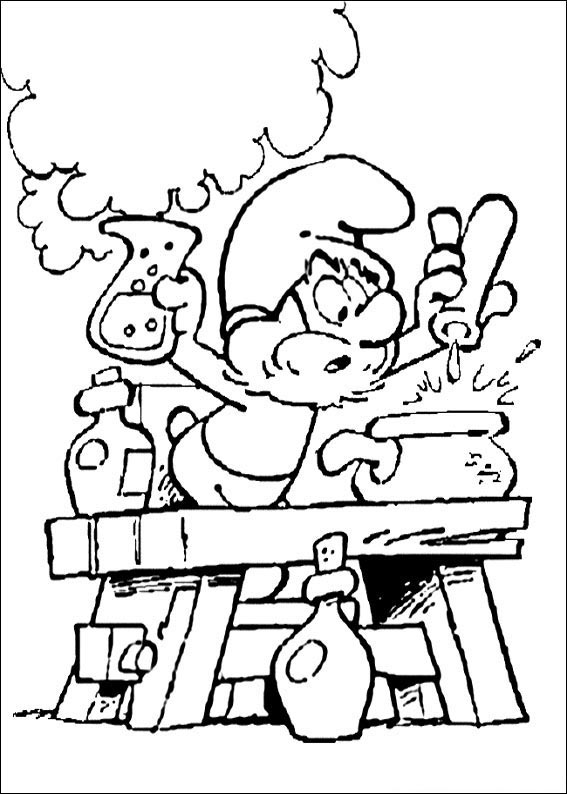Smurf Coloring Pages