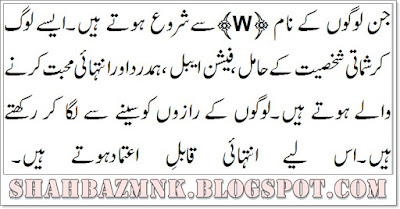 W Name Meaning In Urdu And Definition