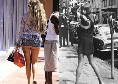 Damn hot Mini-skirts from the 70's vs modern era