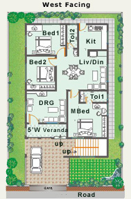 Kitchen Design  Vastu on House Plans  West Facing House Plans