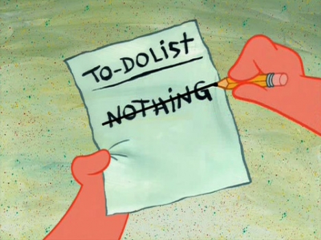 to do chart. To do list