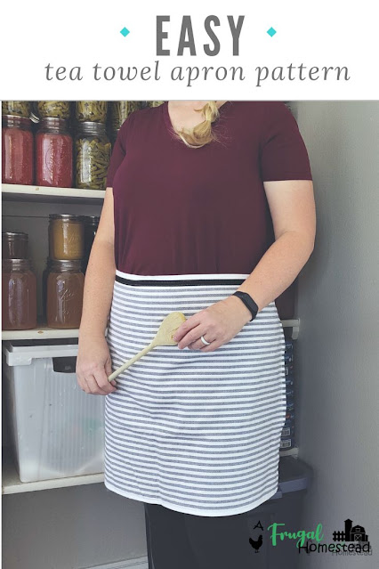 Keep your clothes clean with this easy, diy towel apron sewing tutorial.