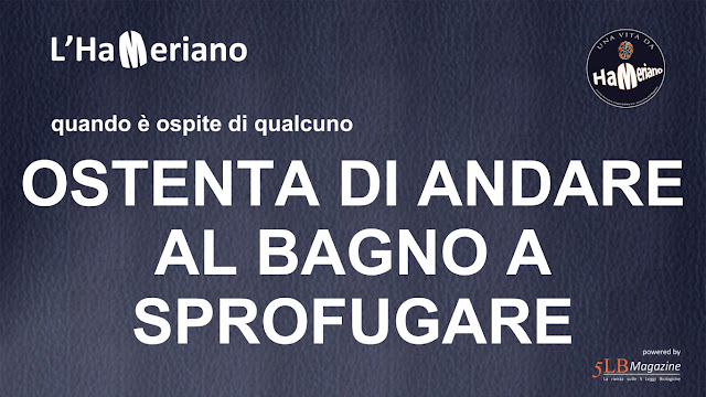 Ospite ostenta di andare al bagno a sprofugare