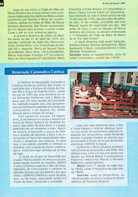 PROGRAMAÇÃO DAS FESTIVIDADES DE N. SRA. DAS GRAÇAS - 2005 - PAG 38