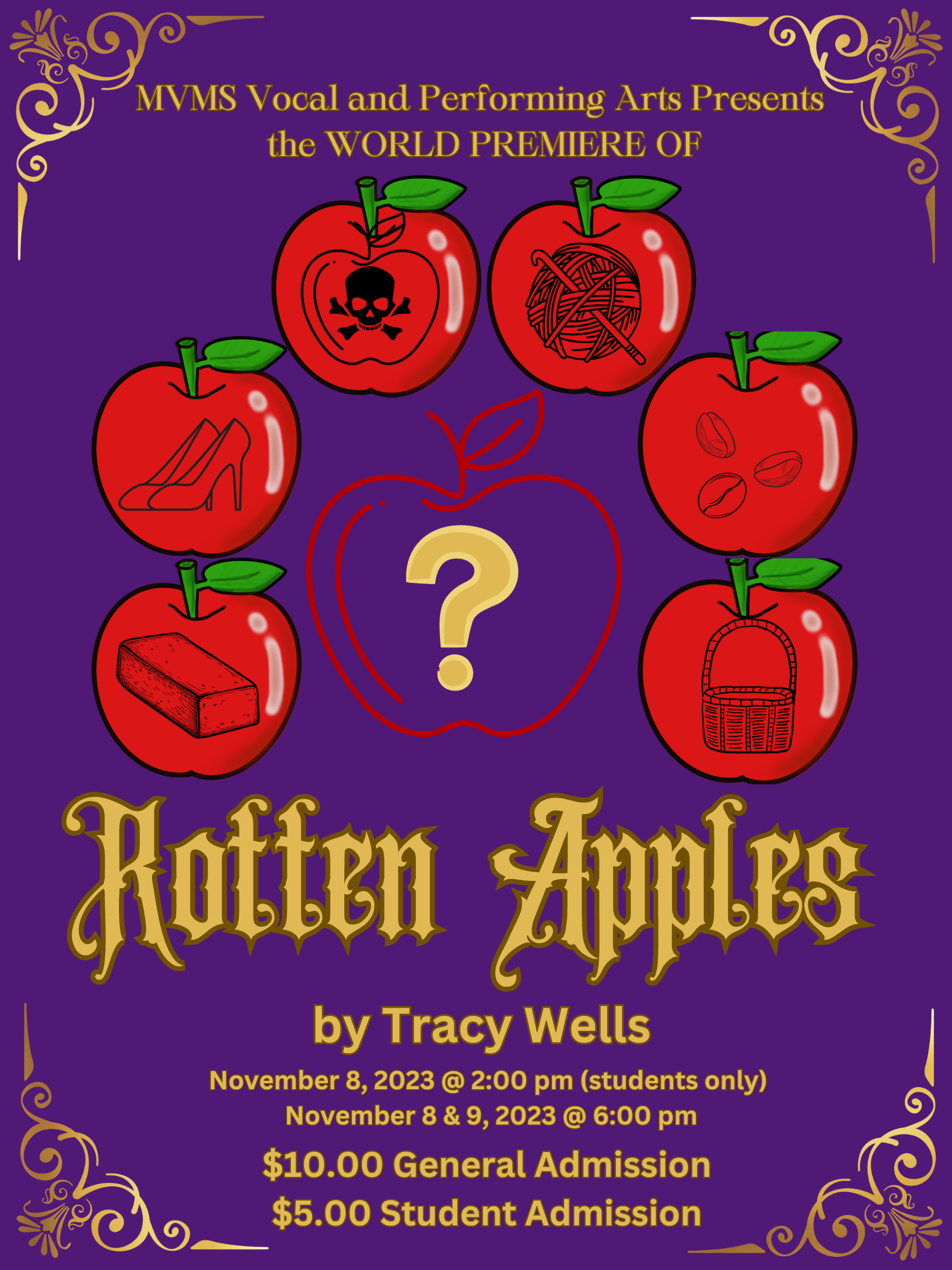 MVMS to perform play 'Rotten Apples' Nov. 8-9